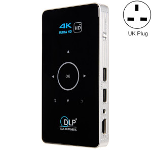 Système Android C6 1G + 8G Système Intelligent DLP HD Mini Projecteur portable Projecteur de téléphone portable HOME mobile, Plug UK (Noir) SH79031272-20