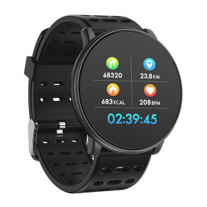Montre intelligente Q88 IP68 étanche pour hommes Sports Smartwatch Android Montre Bluetooth Support de la fréquence cardiaque / rappel d'appel / podomètre / surveillance du sommeil / traqueur (noir gris) SH301B1871-20