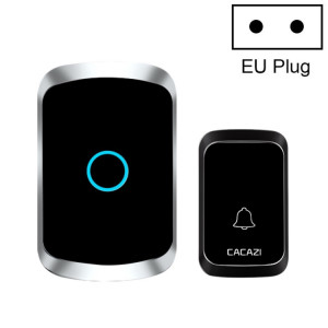 CACAZI A50 Sonnette de musique sans fil 1 pour 1 sans batterie, prise : (noir) SC402B531-20