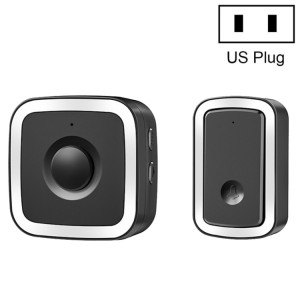 Cacazi A58 Smart Wire Wire Wire Scloun sans batterie, prise: US PLIGY (Black Silver) SC101D411-20