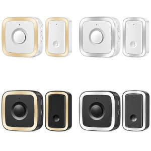 CACAZI A58 1 pour 1 sonnette sans fil intelligente sans batterie, prise : (or noir) SC102C708-20