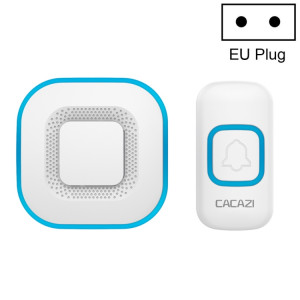 CACAZI V028F Sonnette de musique sans fil sans batterie, prise : (blanc) SC602B1437-20