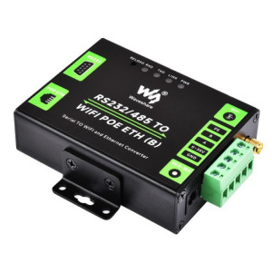 Waveshare – serveur série de qualité industrielle, RS232/485 vers WiFi/Ethernet, Port réseau RJ45 avec prise en charge POE SW300241-20