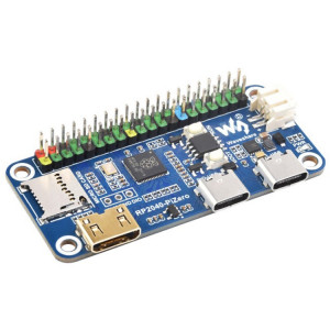 Carte de développement Waveshare 25506 RP2040-PiZero, basée sur Raspberry Pi RP2040, 264 Ko de SRAM et 16 Mo SW51661680-20