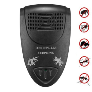LI-3110 Répulsif électronique à ultrasons contre les rats Répulsif domestique intelligent pour insectes, style : (noir) SH902A658-20
