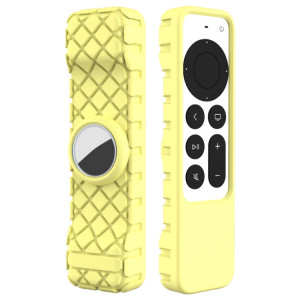 2 PCS Télécommande Couverture de protection tout compris, modèle applicable: pour Apple TV 4K (Jaune) SH001F1299-20
