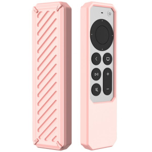 2 PCS Télécommande Couverture de protection en silicone anti-goutte tout compris, modèle applicable: pour Apple TV 4K 2021 (rose) SH501D1713-20