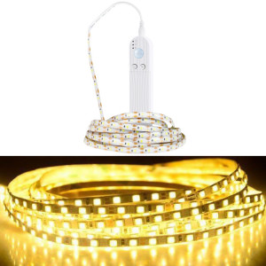 0.5m LED Battery Boîte Bande lumineuse Intelligent Induction Diming Soft Light Strip Électrombouille Étanche Étanche Cabinet Ruban de lumière (2700K (Blanc chaud))) SH501A1808-20
