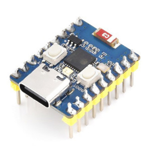 Waveshare 2,4 GHz ESP32-C3 Mini carte de développement, basé sur un processeur monocœur ESP32-C3FN4 avec en-tête SW97021603-20