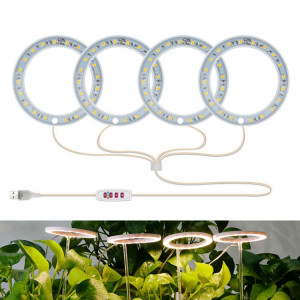 Lampe de croissance de plante LED Spectroscopie pleine spectroscopie intelligente Remplissage intérieur Remplissage de la lumière Lampe d'installation, Puissance: Quatre la tête (Sunshine) SH404A1827-20