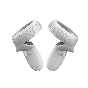 Housse de protection antidérapante en silicone pour poignée VR, résistante aux chutes, pour Meta Quest (blanc) SH301D533-20