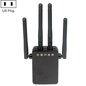 Amplificateur d'expansion de signal sans fil WiFi 95B 300M 300M (Noir Fiche américaine) SH801A1180-20