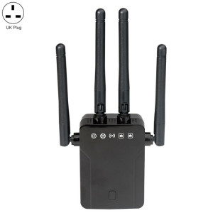 Amplificateur d'extension de signal sans fil WiFi 95B 300M 300M (Black Plug-UK) SH801C1564-20