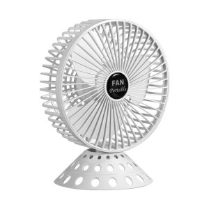 Ventilateur de bureau USB Mini dortoir à domicile ventilateur portable, couleur: 6 pouces (blanc) SH40011668-20