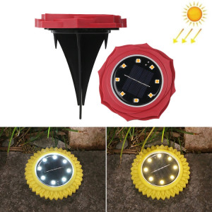 2 PCS 8 LEDS Pétales solaires Solar Lampe Etanche Jardin Lumière de jardin, Spécifications: Rose rouge (lumière chaude) SH58051216-20