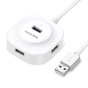 Jasoz USB2.0 Hub USB2.0 Hub 1 à 4 Hub d'amarrage, Couleur: Blanc 0.3m SJ6104470-20