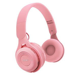 Casque Bluetooth sans fil M6 casque stéréo de jeu pliant avec micro (rose) SH901E1371-20