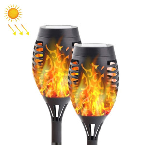 2 PCS Cour d'extérieur Solaire Flamme Solar Park Park Pelouse Décoration Étanche Paysage Lumière (12 LED) SH401A1242-20