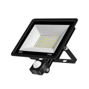 50W PIR LED Spotirlight PROJET DE PROJET DE PLUMAGE ÉTÉRIEUR DE JARDIN ÉLECTABLE D'ÉNERGIE D'ÉNERGIE D'ÉNERGIE ÉNANELLEMENTAIRE, Style: (Lumière blanche froide) SH609A268-20