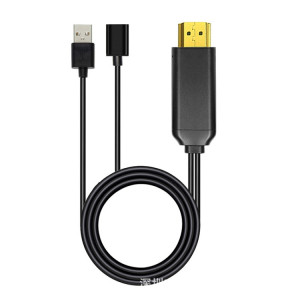 L3B TYPE-C USB à transfert audio compatible HDMI Connecteur d'écran TV HD TIX-NO-One (noir) SH201A1427-20