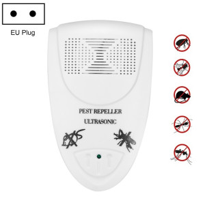 Répellants électroniques électroniques à ultrasons Répellants domestiques Intelligent Insect Repeller, Plug UE (Blanc) SH801A135-20