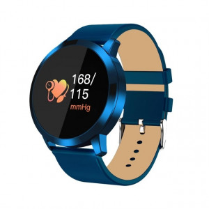 Écran couleur Q8 OLED, mode, montre intelligente IP67, moniteur de fréquence cardiaque / moniteur de pression artérielle / oxygène de la pression artérielle / fitness (bleu) SH201D1772-20