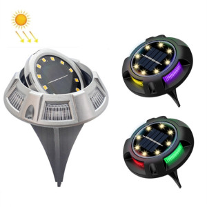Lampe de pelouse enterrée en extérieur de la lampe souterraine en plein air, Spec: 12 LED à chaud + lumière de couleur (coquille d'aluminium) SH0604521-20