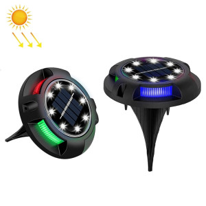 Lampe de pelouse en polarisation solaire extérieure, Spécifications: 8 LED WHITE + COULEUR LIGHT (Coquille en plastique) SH0607390-20