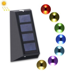 2 PCS N771 Solar Wall Light Up and Down Light Wall Lights Extérieur Lumière de jardin (lumière colorée) SH801A1182-20