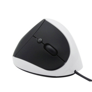 JSY-05 6 Touches Wired Vertical Souris Ergonomie Souris Optique Brace (Blanc) SH001A1214-20