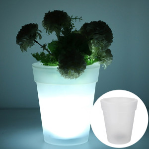 Led Solar Flower Pot Pot Jardin léger Pot de fleur lumineux Clair légère pelouse lumière Décoration de Noël (lumière blanche) SH901A1272-20