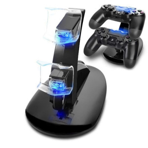 Contrôleur chargeur Dock LED double USB PS4 support de station de charge berceau pour Sony Playstation 4 PS4 / PS4 Pro / PS4 slim SH9606192-20