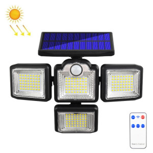 TG-TY085 Feuille murale rotative à 4 têtes solaire avec télécommande Sensation de corps à l'imperméable de jardin, style: 192 LED intégré SH300152-20