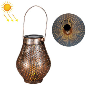 Lanterne creuse solaire solaire de fer forgé en fer forgé (cuivre) SH201B1874-20