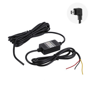 H516 Enregistrement Step-Down Line Line Rétrécissement Vidéo Vidéo Chargeur Ligne de stationnement Surveillance du parking Cordon d'alimentation à trois cœurs, Modèle: sans fusible (mini coude gauche) SH302C1897-20