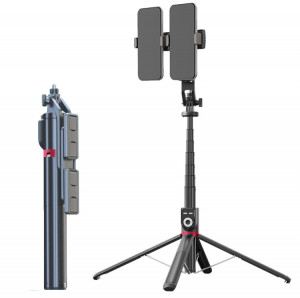 Support en direct pour bâtons de selfie Bluetooth pliables rotatifs à 360 degrés, spécification : P225 TK (double clip) SH47021710-20