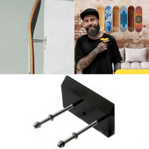 2 pcs support de fixation murale à quatre roues à quatre roues (noir) SH901B366-20