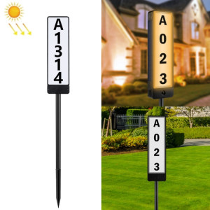 TS-G6704 Température double couleur Solaire Plug-au sol Numéro de la maison SH70203-20