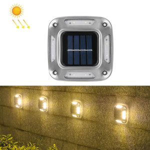 Lampe murale solaire de 8 LED en acier inoxydable d'extérieur en acier inoxydable (lumière chaude) SH101B232-20