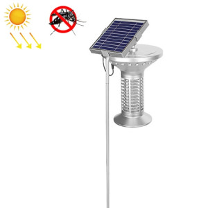 Lampe de moustique de commande de lumière solaire extérieure domestique (argent) SH901A1912-20