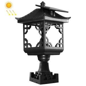 8 LED Solaire House extérieure Apparence Lawn Jardin Décoration Lumière (Casquette Noire) SH401B1163-20