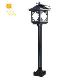 8 LED solaire maison extérieure apparence pelouse décoration de jardin (lampe de sol noire) SH401C1267-20