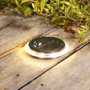 8 LED SOLAIRE EXTÉRIEUR EMPORTABLE TRANSPARENT LUMIÈRE EN BERDIÉE (lumière ronde) SH101D1894-20