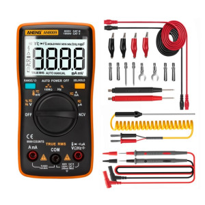 Aneng an8009 NVC Digital Digital Multimètre, Spécification: standard avec câble (orange) SA202B1276-20