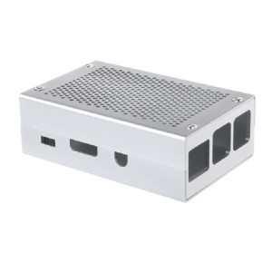 Boîte de refroidissement en alliage d'alliage d'aluminium pour la framboise PI 3 Modèle B PI 2 / B + argent SH4503582-20