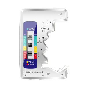 Détecteur de tension de la batterie ANENG 1.5V / 9V (argent) SA801A149-20