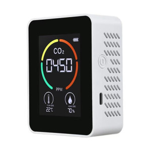 Température Humidité Afficher le détecteur de qualité de la qualité du dioxyde de carbone du dioxyde de carbone (blanc à semi-conducteur) SH401A958-20