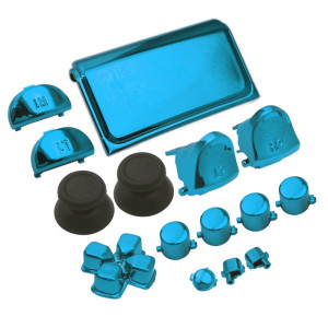 Bouton de galvanoplastie définie pour PS4 Slim (Bleu) SH001E203-20