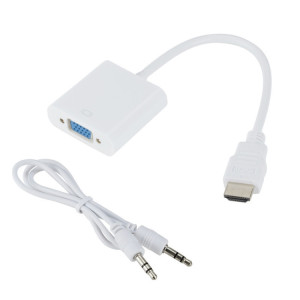 ZHQ008 HD HDMI to VGA Converter avec audio (blanc) SH301A536-20