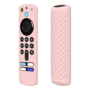 2 PCS Coque en silicone pour Alexa Voice Remote 3rd Gen & TV Stick 3rd Gen (rose) SH401B359-20